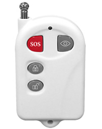 可快速透過遙控器上的按鍵進行警報設定與解除。 SOS求救鍵，串連手機簡訊進行緊急事件通報。 獨特的隱私位設定，可設定攝影機鏡頭轉向背面。